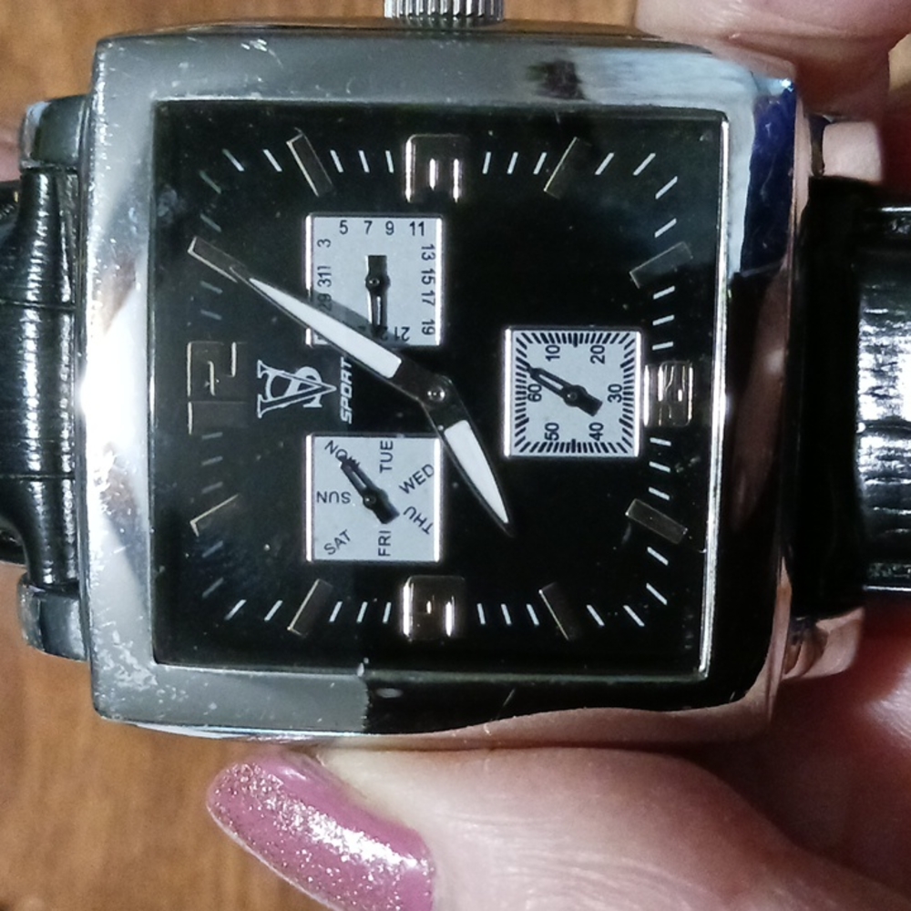 Mans Watch VS Sport Leather Band